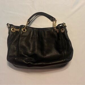 Michael Kors Black and Gold Shoulder Bag